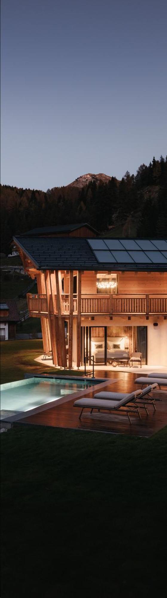 Luxury Spa Chalet Lum D'Or Wolkenstein in Gröden Exterior foto